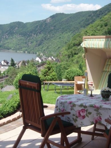 Ferienhaus Burgenblick am Oberen Mittelrheintal - Panoramablick
