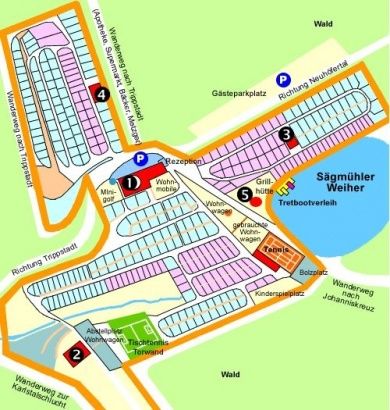 Camping-Freizeitzentrum Sägmühle und Schlafen im Weinfass