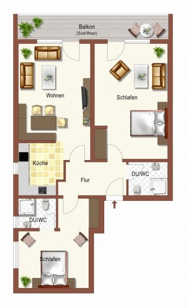Anja's Wohlfühloase  NR 3  für Gäste mit Gehbehinderung geeignet,  im erhöhten Erdgeschloß mit Moselblick,  2 Schlafzimmer -jedes mit eigener Du/WC,   WLAN kostenlos