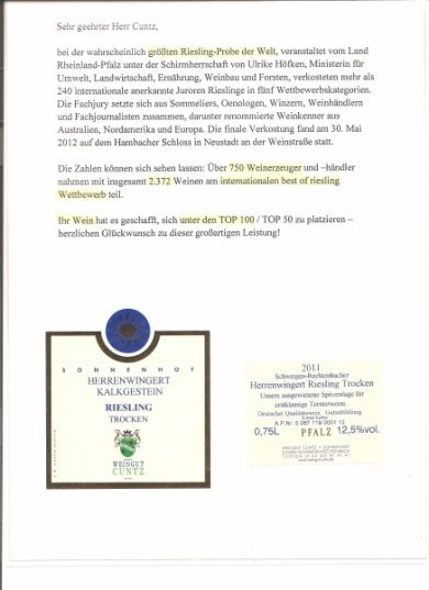 Ferienweingut Cuntz 
