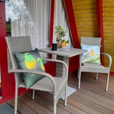 Eifeler Finnhaus, am Waldrand, allein stehend, mit Sauna Haus