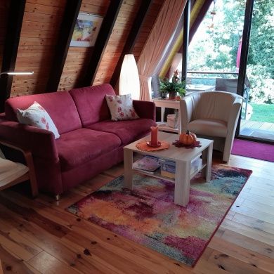 Eifeler Finnhaus, am Waldrand, allein stehend, mit Sauna Haus