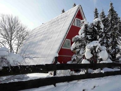 Eifeler Finnhaus, am Waldrand, allein stehend, mit Sauna Haus
