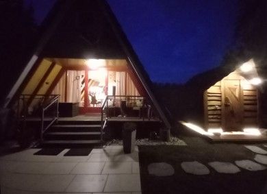 Eifeler Finnhaus, am Waldrand, allein stehend, mit Sauna Haus