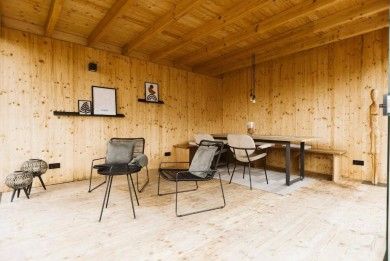 Modernes Tiny House Diva am Weingut