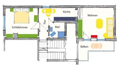Ferienwohnung N° 1 -  Blütenzauber